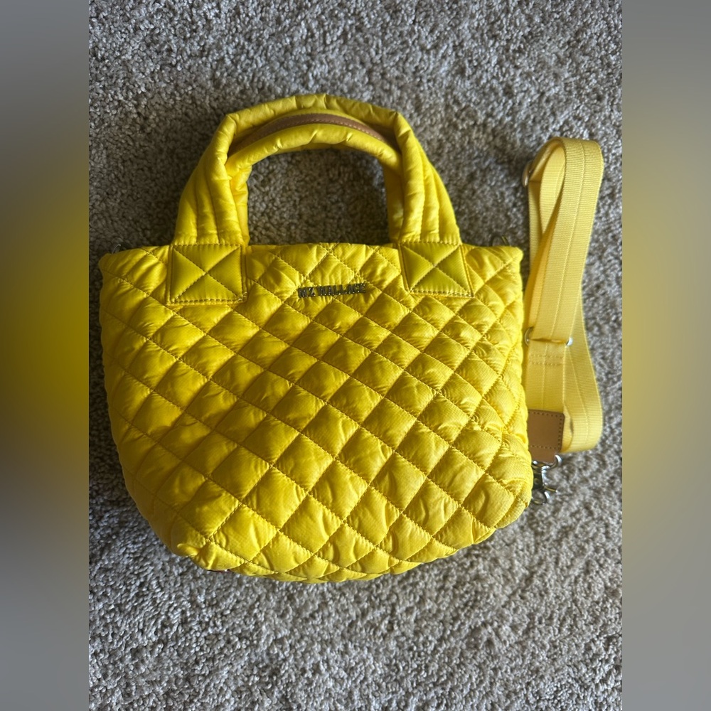 Yellow MZ Wallace small metro tote